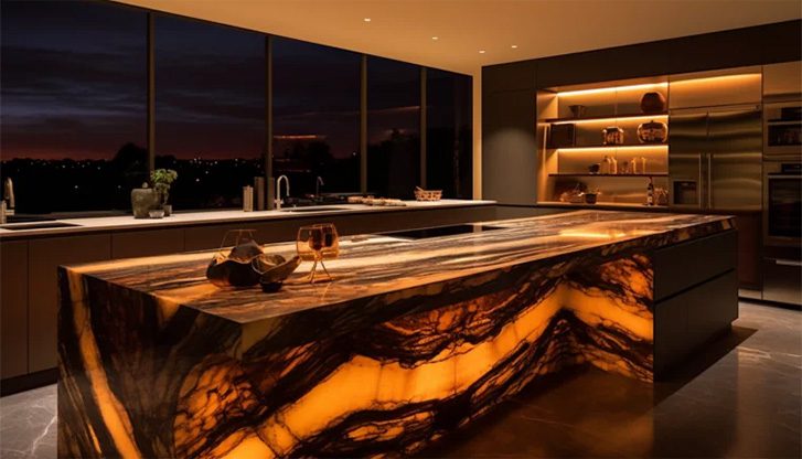 A marmolux trabalha com : Ônix